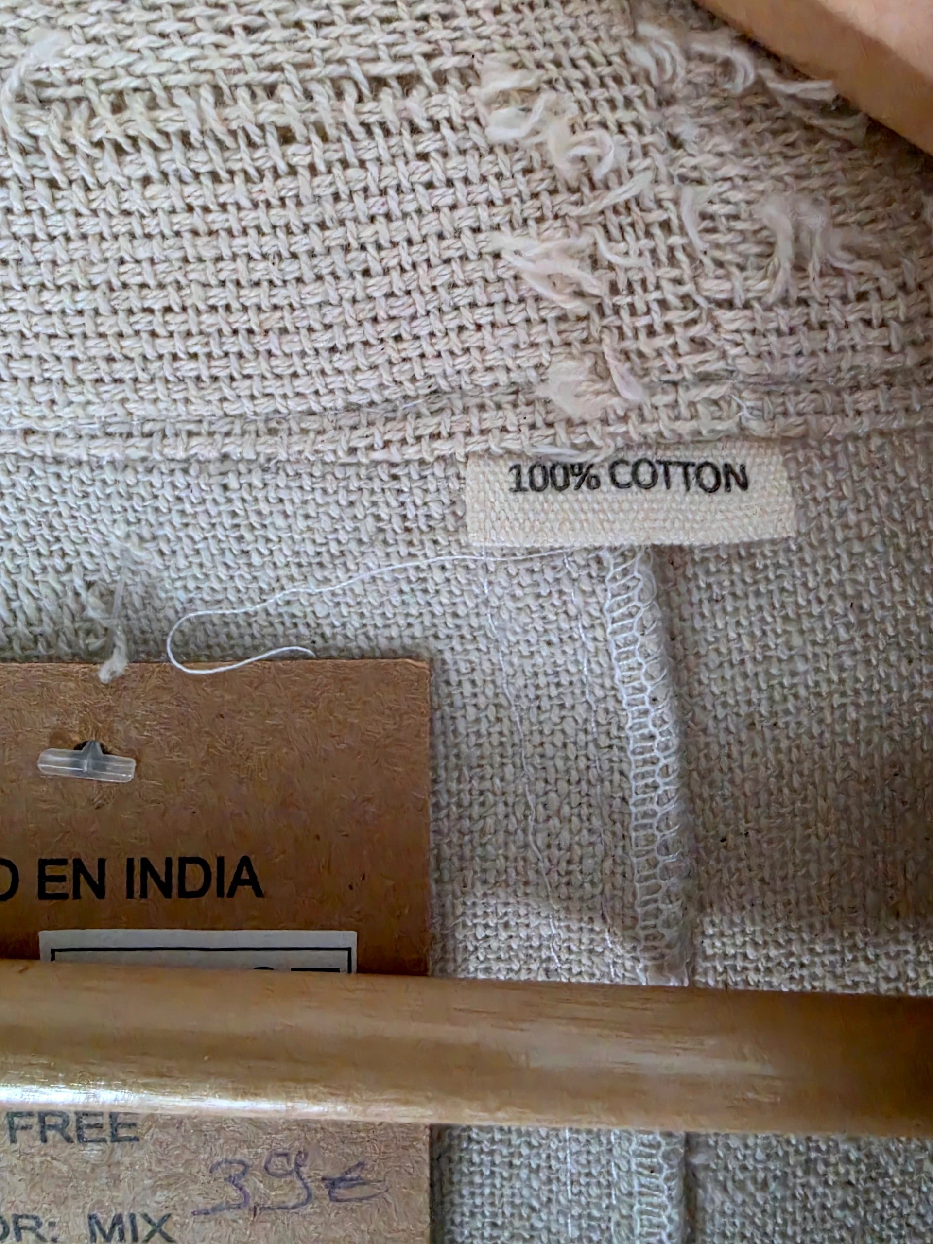 Veste beige en maille