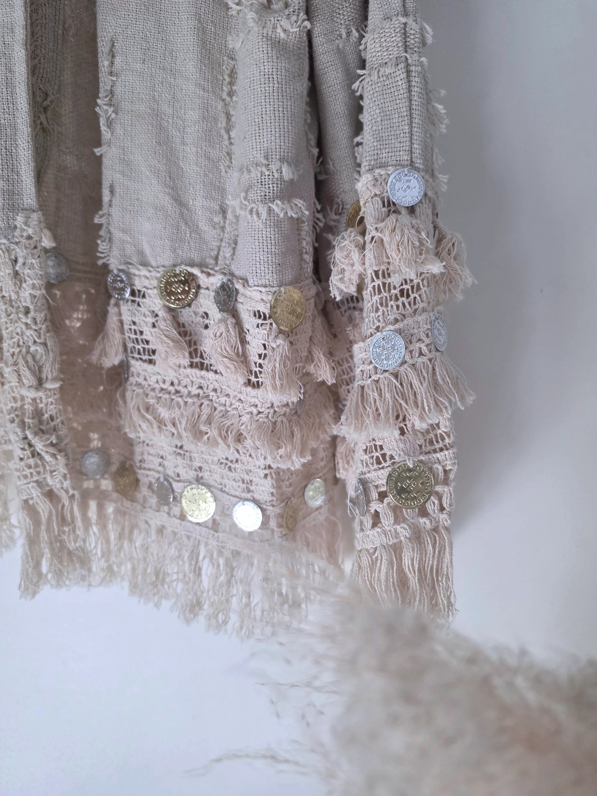 Veste beige en maille