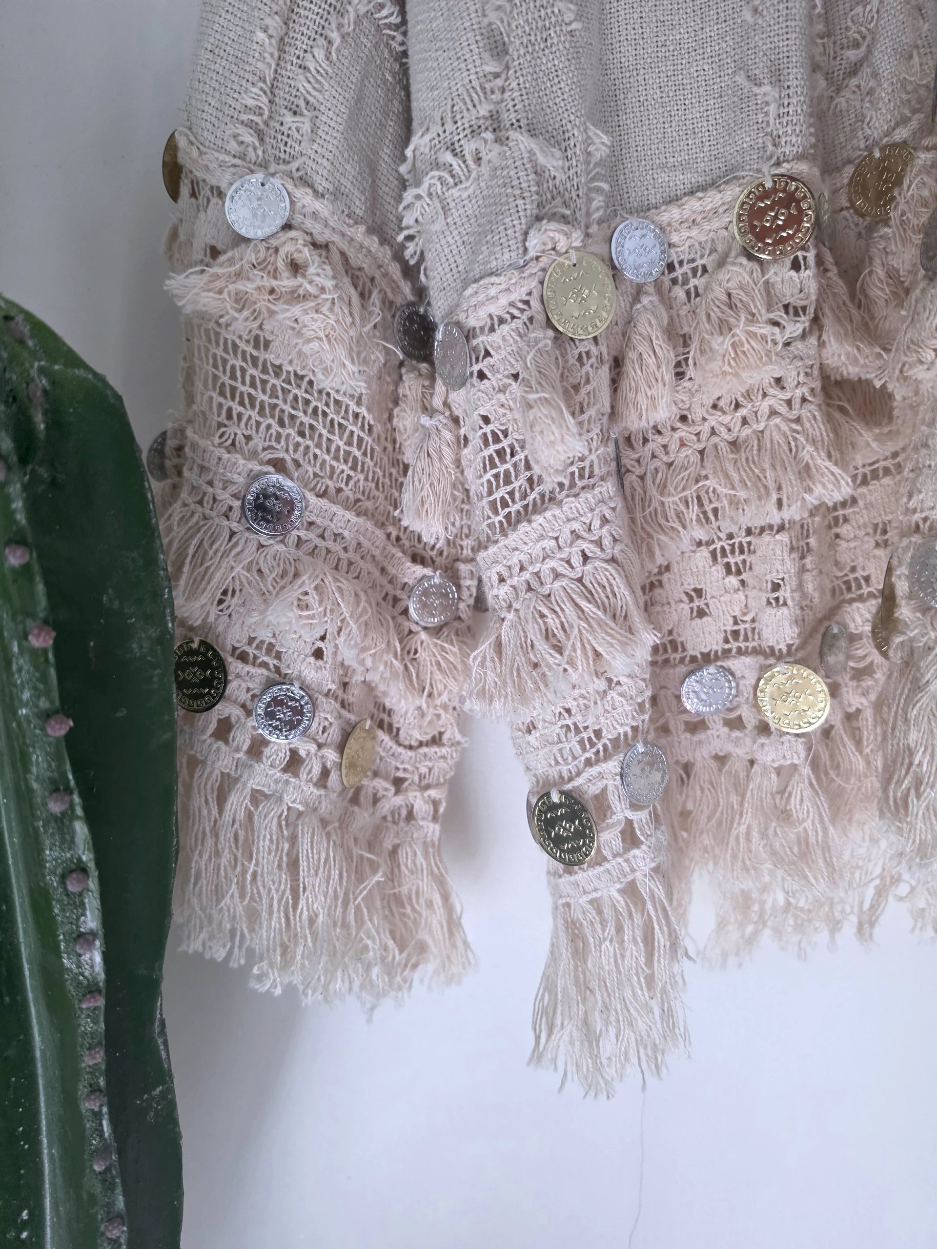 Veste beige en maille