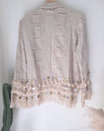 Veste beige en maille