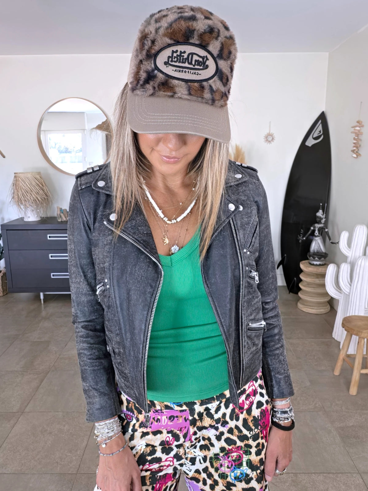 Perfecto 100% cuir aspect vieilli - 𝐌𝐚𝐫𝐢𝐧𝐚𝟒𝟒𝐟𝐚𝐦𝐢𝐥𝐲