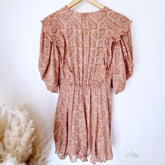 Robe portefeuille rose saumon           THE KOOPLES - 𝐌𝐚𝐫𝐢𝐧𝐚𝟒𝟒𝐟𝐚𝐦𝐢𝐥𝐲