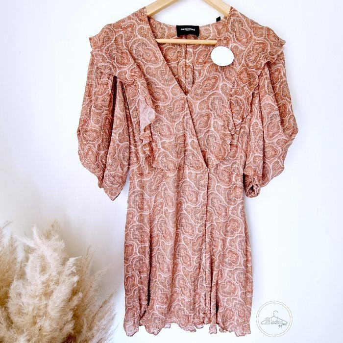 Robe portefeuille rose saumon           THE KOOPLES - 𝐌𝐚𝐫𝐢𝐧𝐚𝟒𝟒𝐟𝐚𝐦𝐢𝐥𝐲