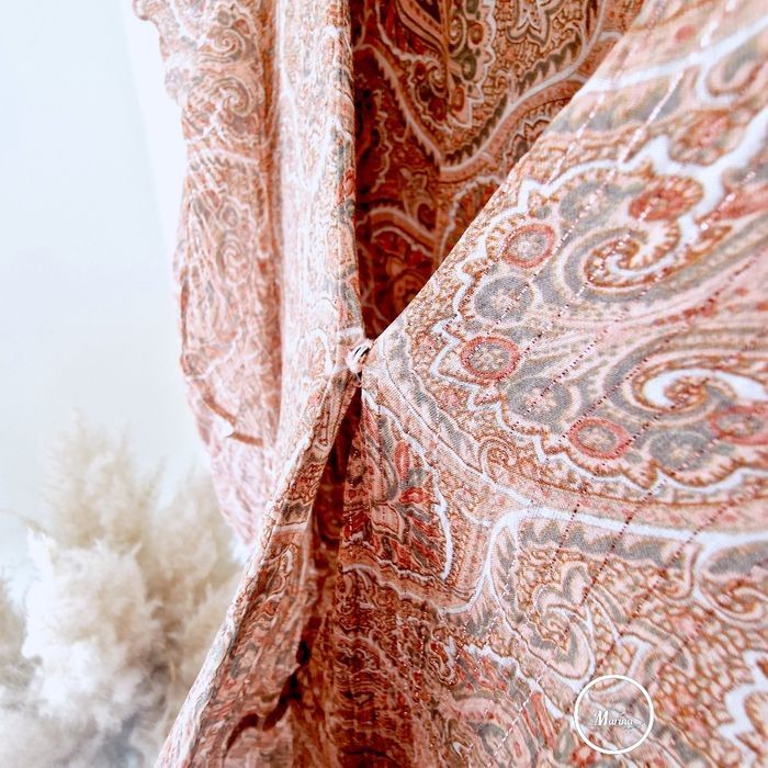 Robe portefeuille rose saumon           THE KOOPLES - 𝐌𝐚𝐫𝐢𝐧𝐚𝟒𝟒𝐟𝐚𝐦𝐢𝐥𝐲