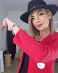 Veste red sans col