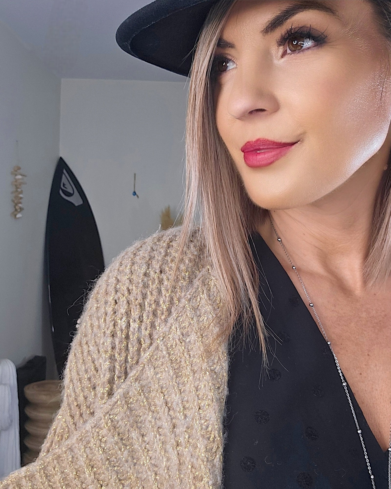 Gilet doux dorés