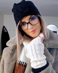 Bonnet velours noir