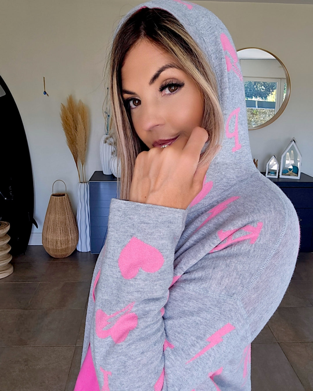 Cardigan reversible à tag - 𝐌𝐚𝐫𝐢𝐧𝐚𝟒𝟒𝐟𝐚𝐦𝐢𝐥𝐲