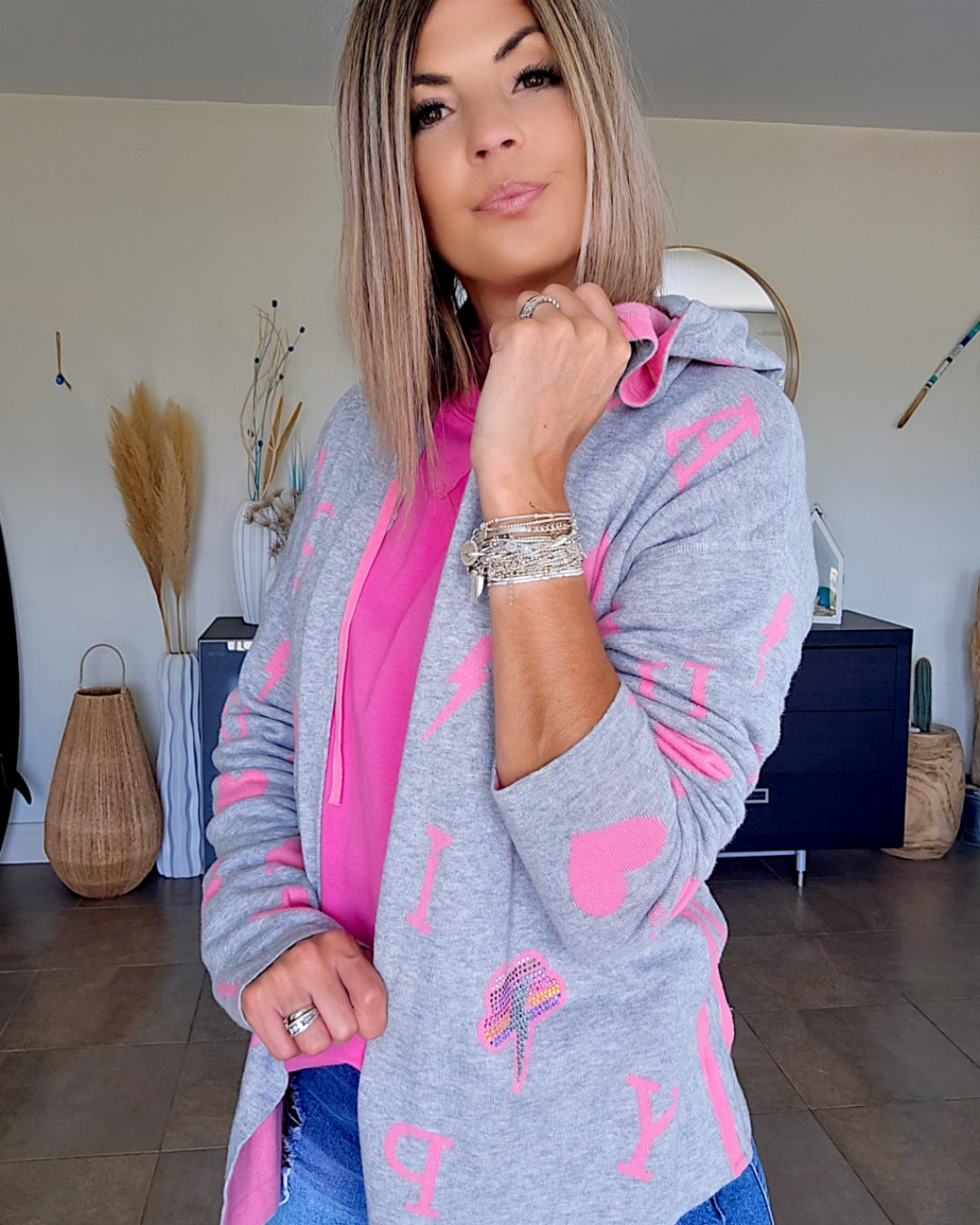 Cardigan reversible à tag - 𝐌𝐚𝐫𝐢𝐧𝐚𝟒𝟒𝐟𝐚𝐦𝐢𝐥𝐲