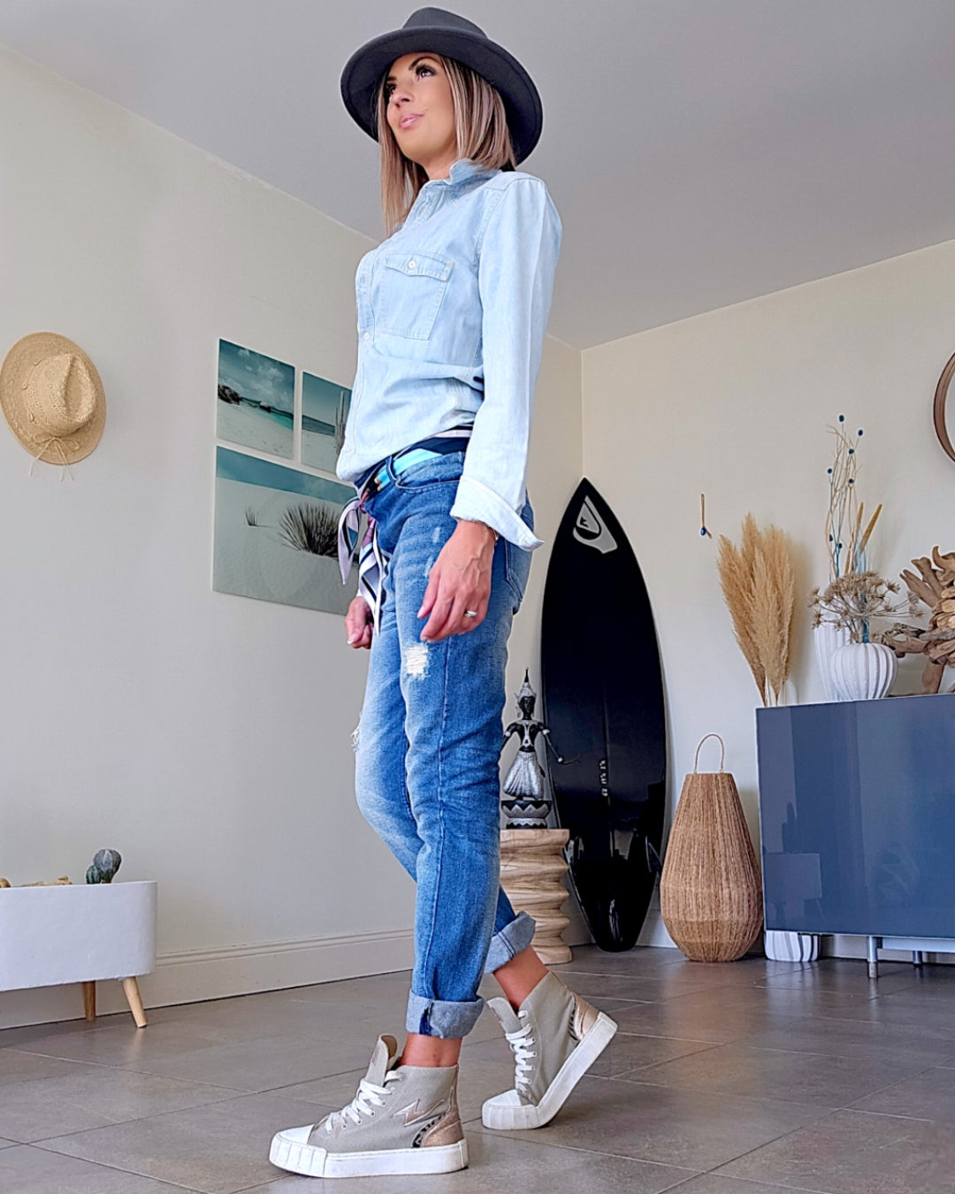 Combinaison avec foulard - 𝐌𝐚𝐫𝐢𝐧𝐚𝟒𝟒𝐟𝐚𝐦𝐢𝐥𝐲