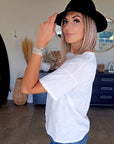Tee-shirt blanc ohlala