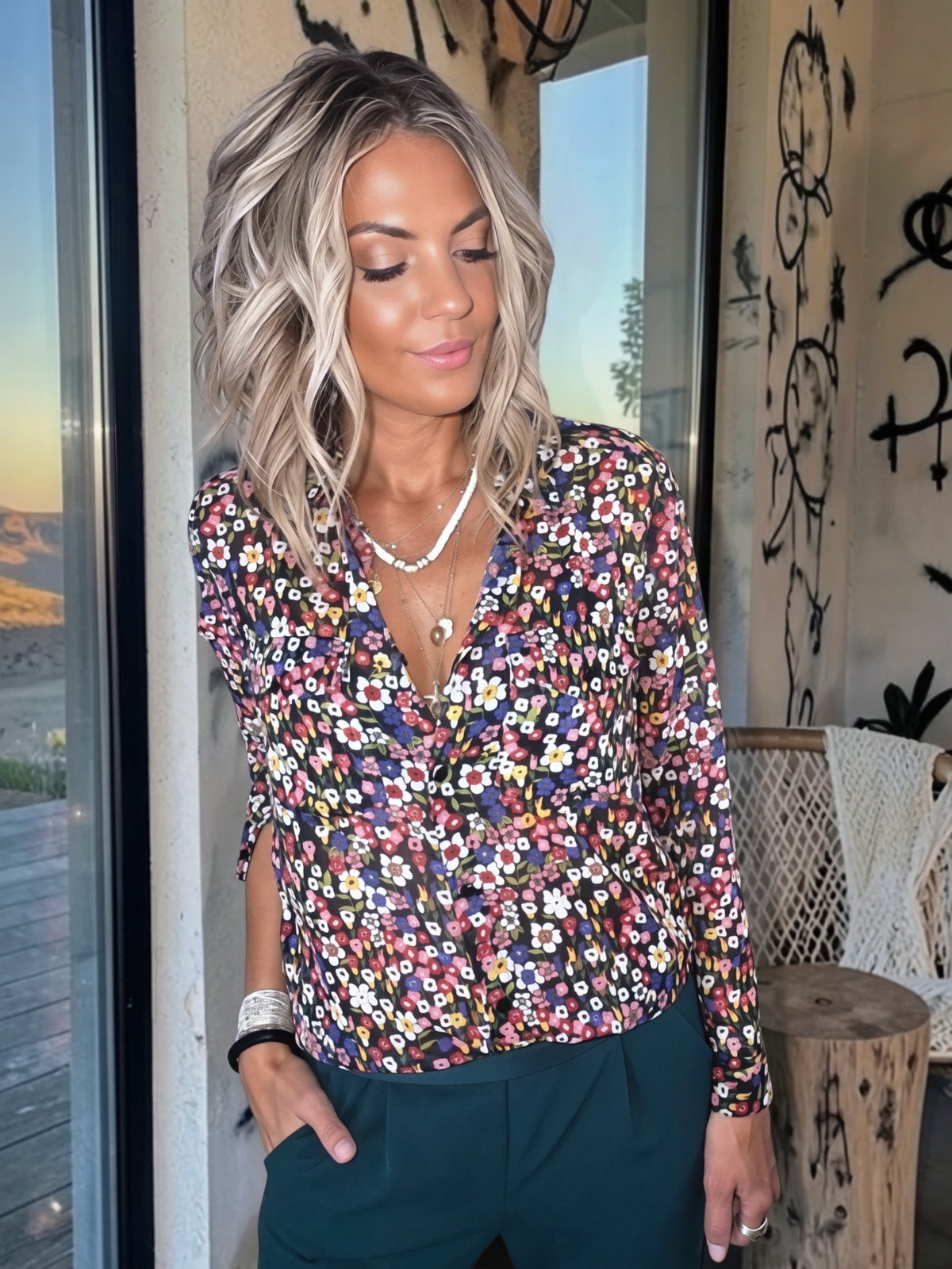 Chemise flower