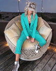 Pantalon chic vert