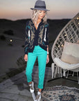 Pantalon chic vert