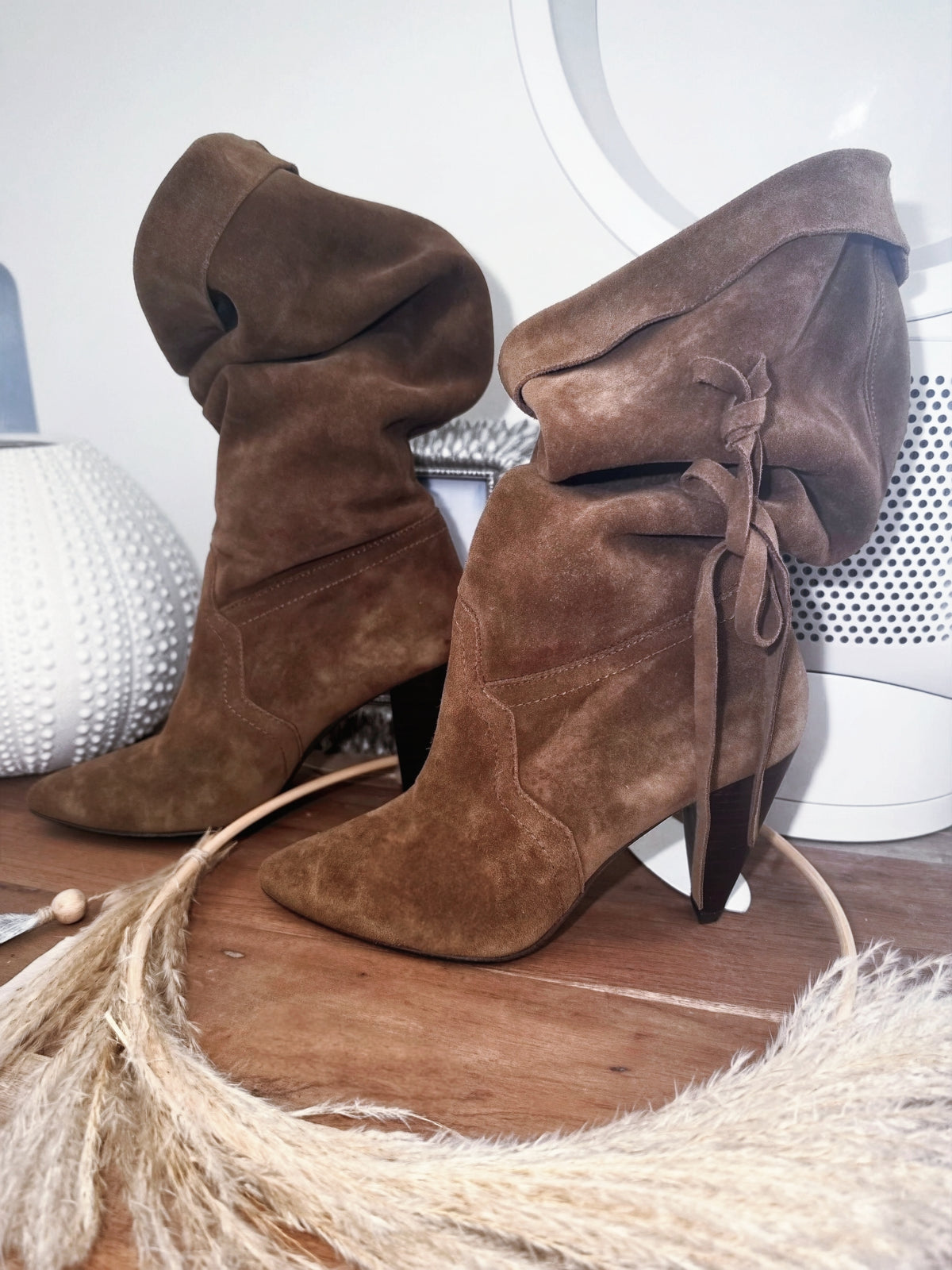 Bottes marron 100% cuir
