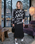 Robe noire à inscriptions - 𝐌𝐚𝐫𝐢𝐧𝐚𝟒𝟒𝐟𝐚𝐦𝐢𝐥𝐲