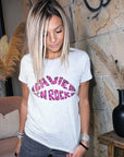 T-shirt gris la vie en rock fuchsia - 𝐌𝐚𝐫𝐢𝐧𝐚𝟒𝟒𝐟𝐚𝐦𝐢𝐥𝐲