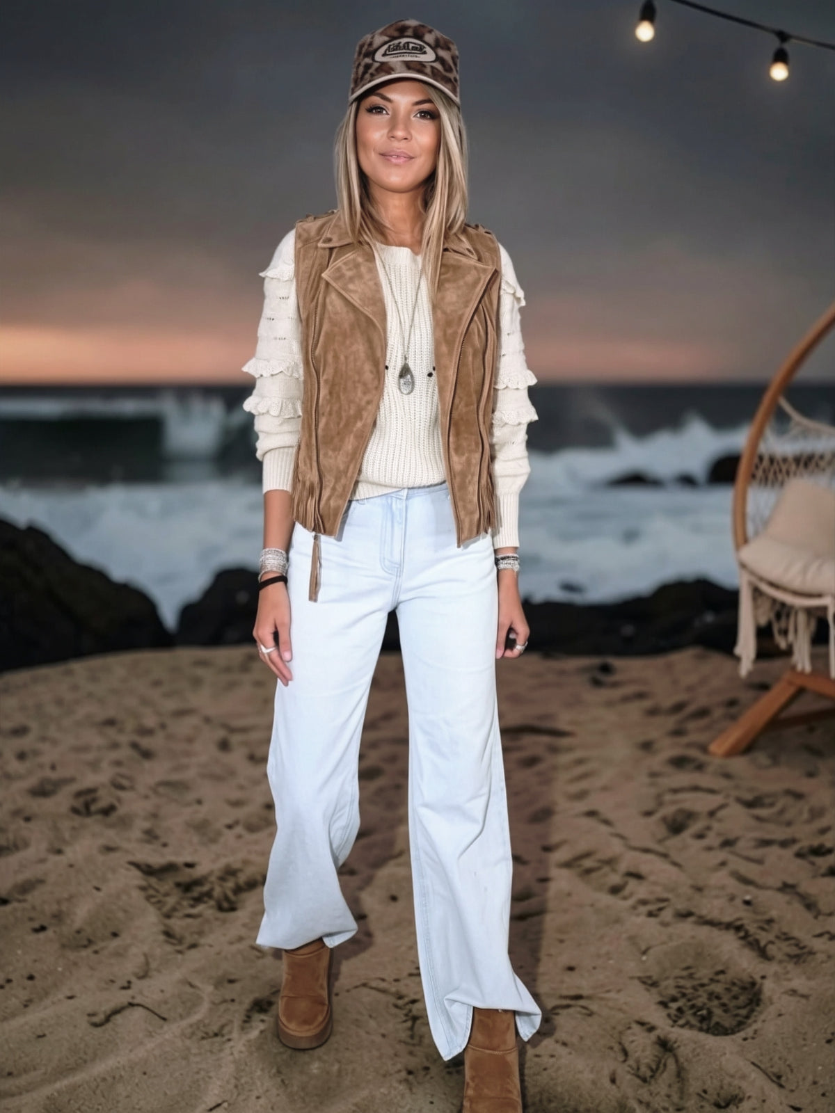 Pull écru à maille chaude - 𝐌𝐚𝐫𝐢𝐧𝐚𝟒𝟒𝐟𝐚𝐦𝐢𝐥𝐲