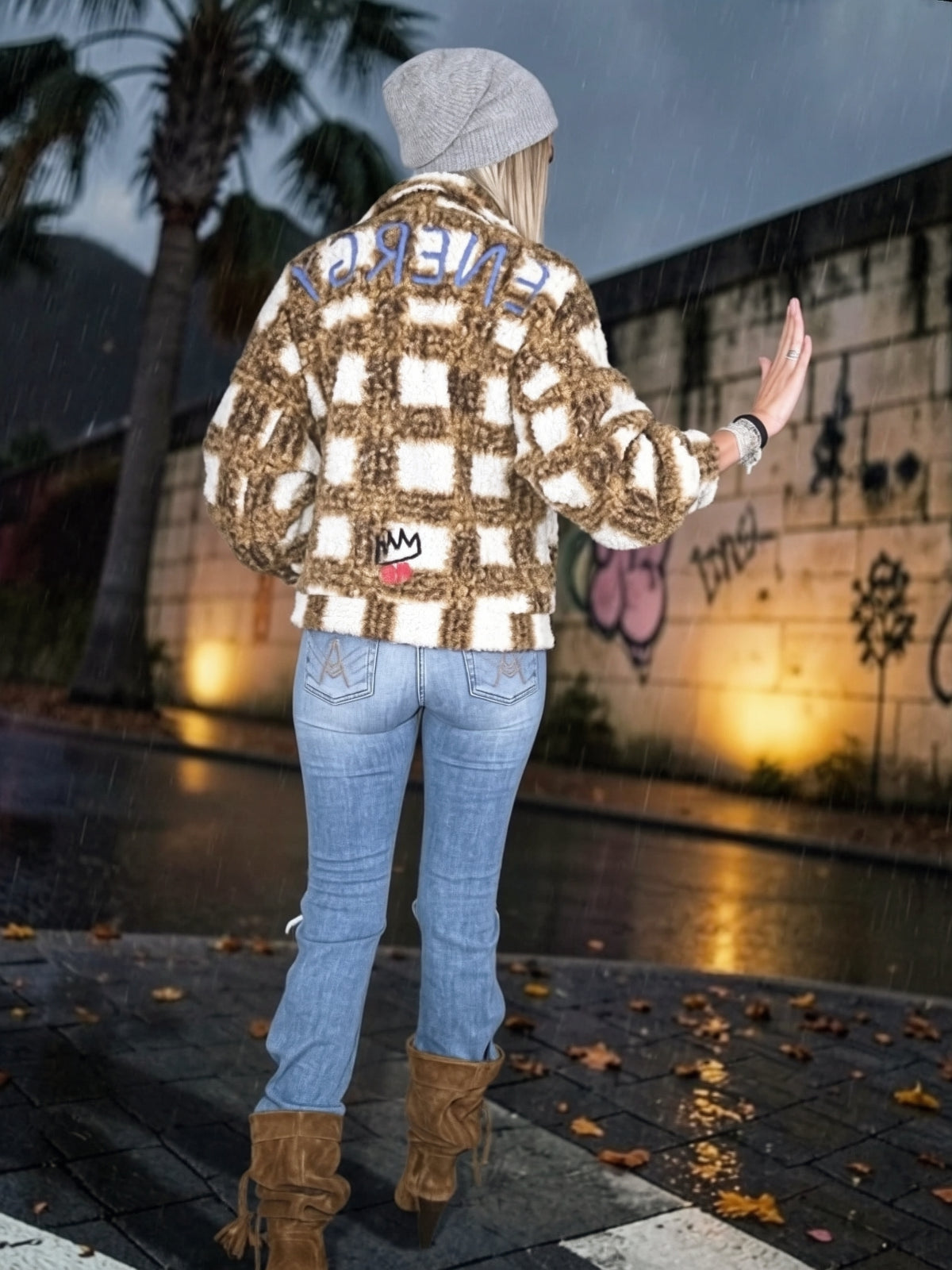 ❣️Manteau teddy bouclette à tags - 𝐌𝐚𝐫𝐢𝐧𝐚𝟒𝟒𝐟𝐚𝐦𝐢𝐥𝐲