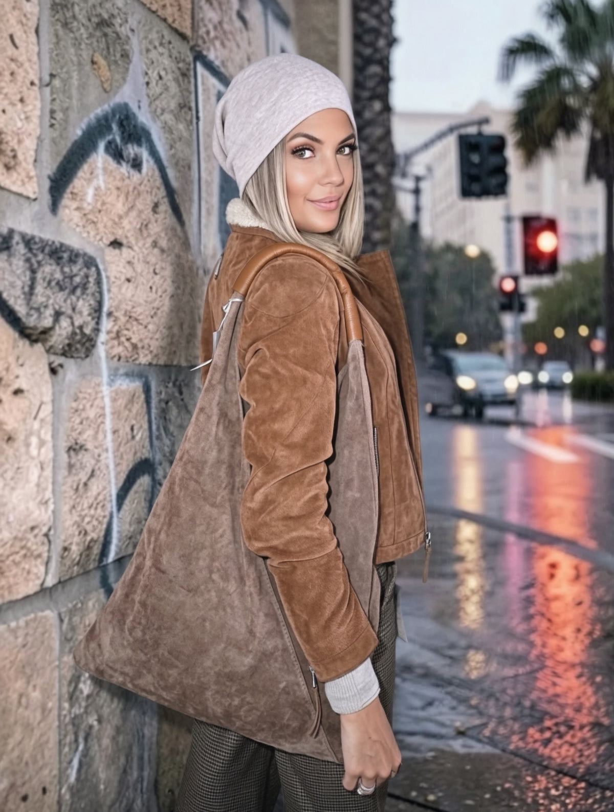 Sac cabas 100% cuir marron taupe - 𝐌𝐚𝐫𝐢𝐧𝐚𝟒𝟒𝐟𝐚𝐦𝐢𝐥𝐲