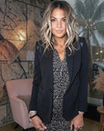 Robe à imprimé noir et marron - 𝐌𝐚𝐫𝐢𝐧𝐚𝟒𝟒𝐟𝐚𝐦𝐢𝐥𝐲