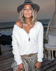 Cardigan piloupilou blanc cassé - 𝐌𝐚𝐫𝐢𝐧𝐚𝟒𝟒𝐟𝐚𝐦𝐢𝐥𝐲