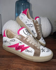 Baskets ZV1747 blanche à tags 100% cuir - 𝐌𝐚𝐫𝐢𝐧𝐚𝟒𝟒𝐟𝐚𝐦𝐢𝐥𝐲