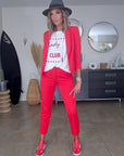 Pantalon chic rouge