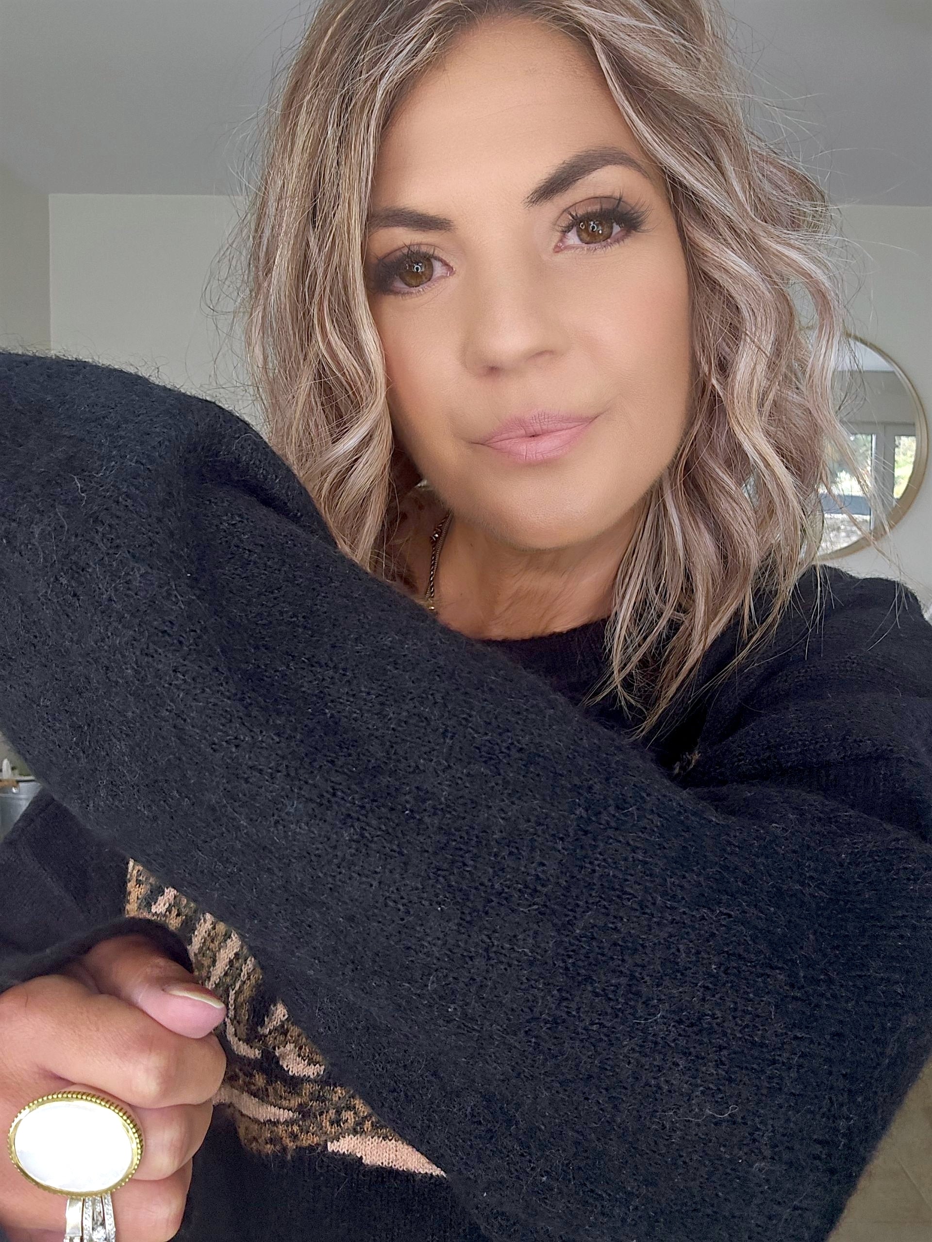 Pull chaud à inscription