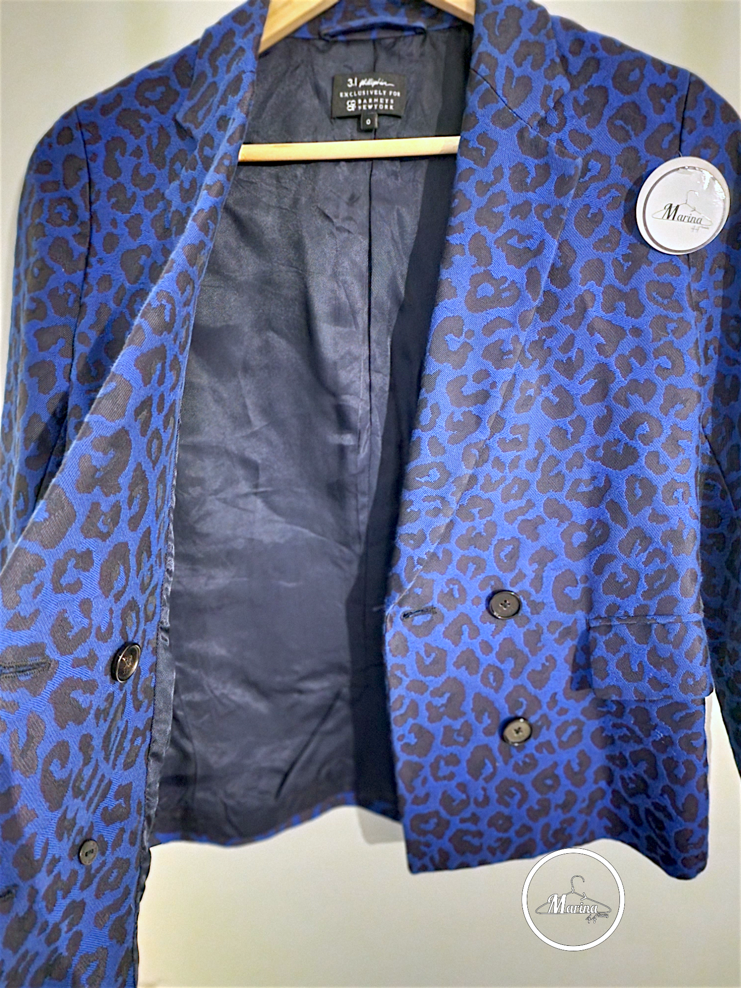 Veste bleue roi léopard                       3.1 PHILLIP LIME - 𝐌𝐚𝐫𝐢𝐧𝐚𝟒𝟒𝐟𝐚𝐦𝐢𝐥𝐲