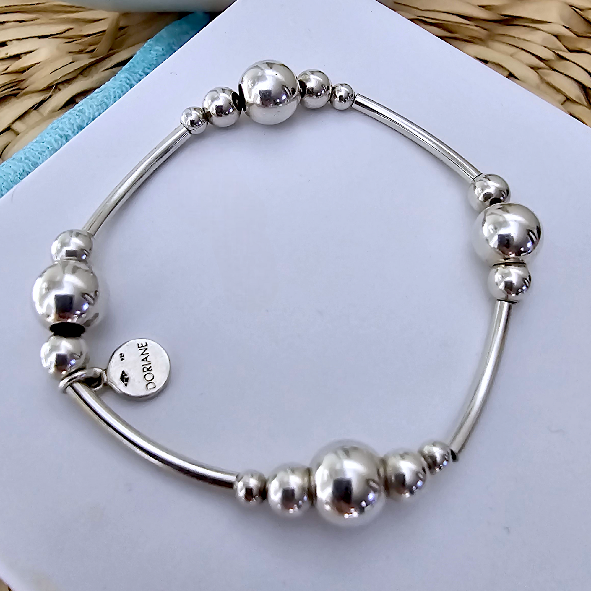 Bracelet tubes et boules DORIANE - 𝐌𝐚𝐫𝐢𝐧𝐚𝟒𝟒𝐟𝐚𝐦𝐢𝐥𝐲