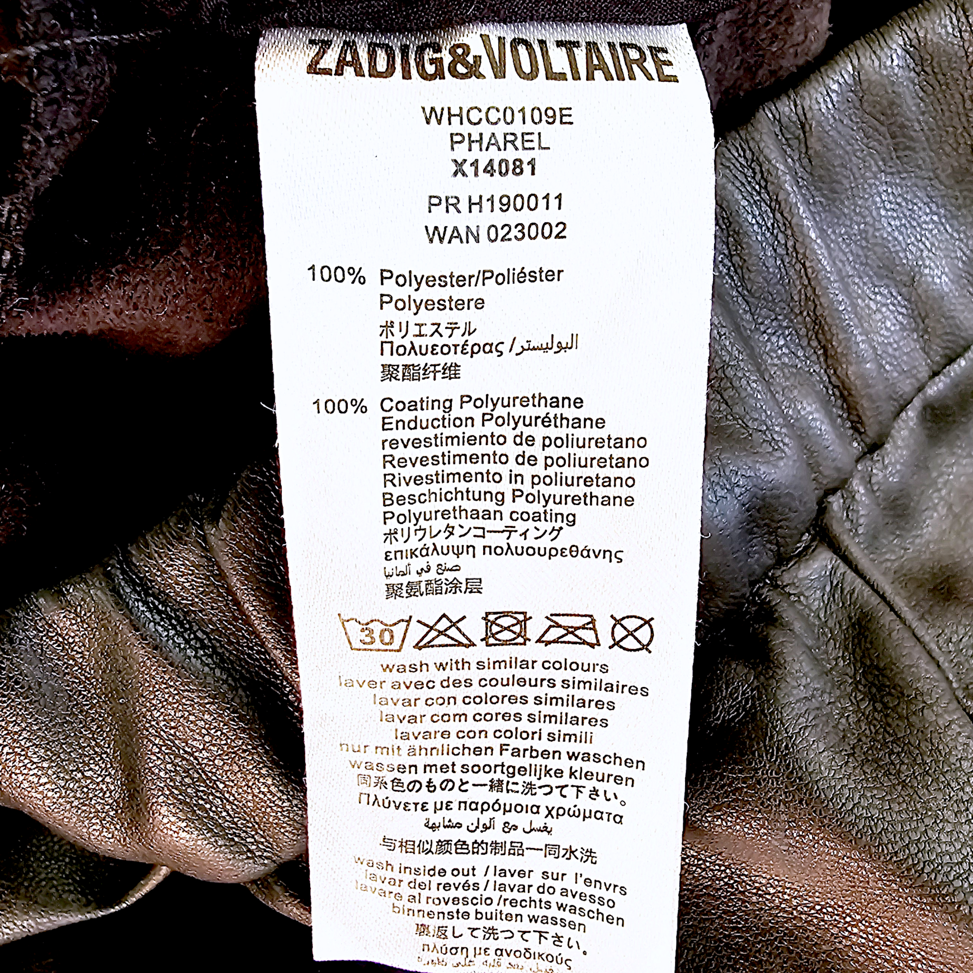 Pantalon fille similicuir noir                           ZADIG &amp; VOLTAIRE - 𝐌𝐚𝐫𝐢𝐧𝐚𝟒𝟒𝐟𝐚𝐦𝐢𝐥𝐲