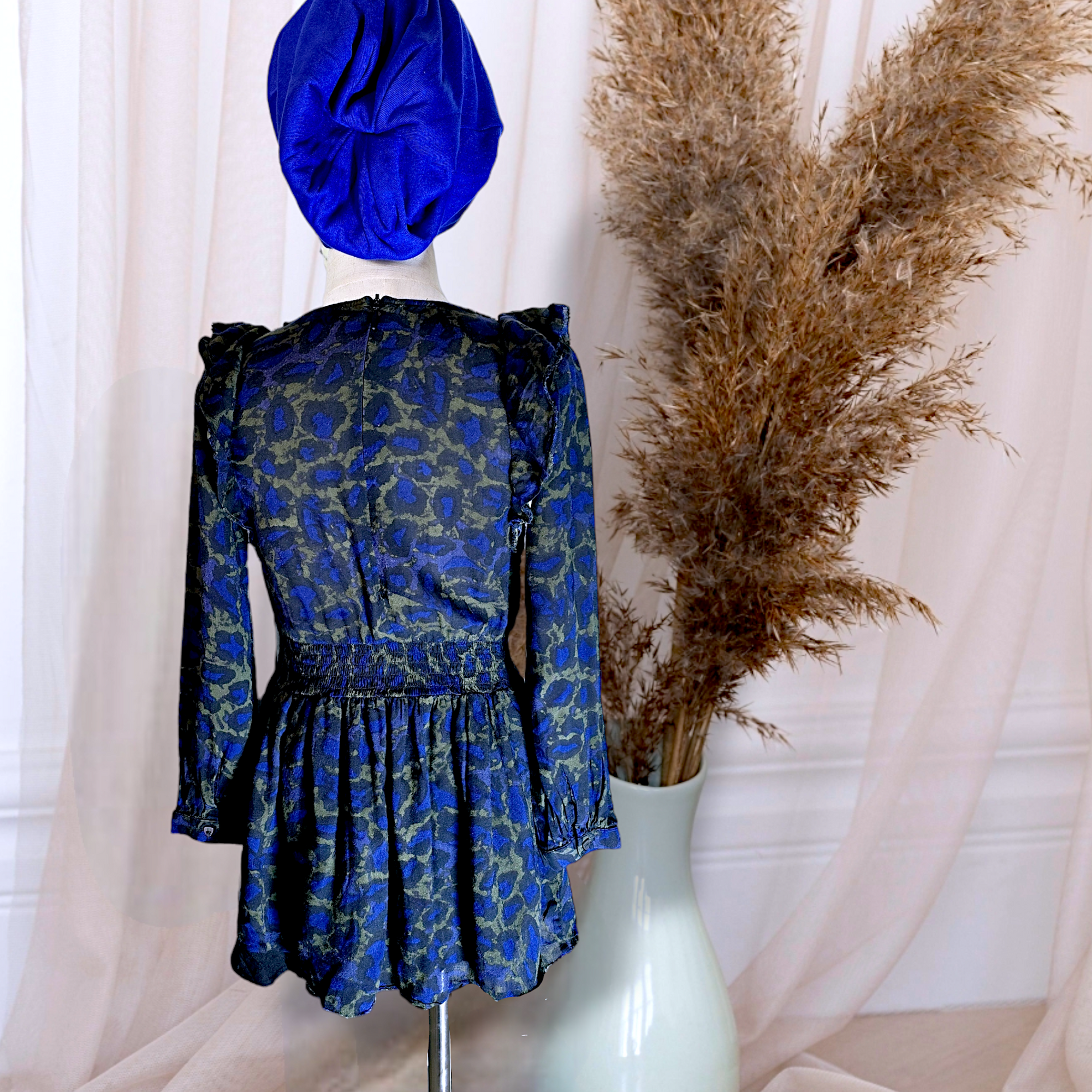 Robe fille léopard kakie & bleue                             ZADIG & VOLTAIRE - 𝐌𝐚𝐫𝐢𝐧𝐚𝟒𝟒𝐟𝐚𝐦𝐢𝐥𝐲