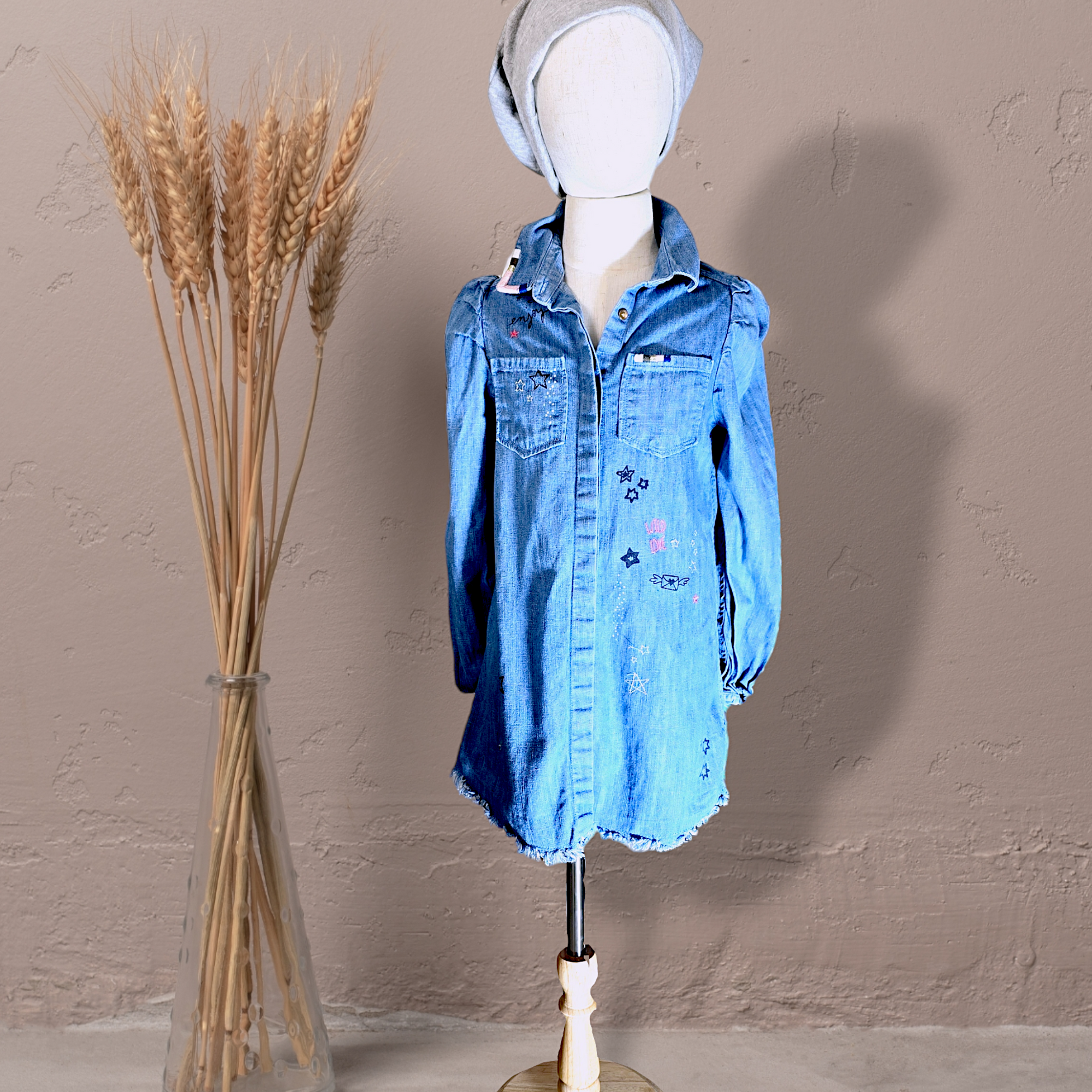 Robe fille denim tags                                                IKKS - 𝐌𝐚𝐫𝐢𝐧𝐚𝟒𝟒𝐟𝐚𝐦𝐢𝐥𝐲