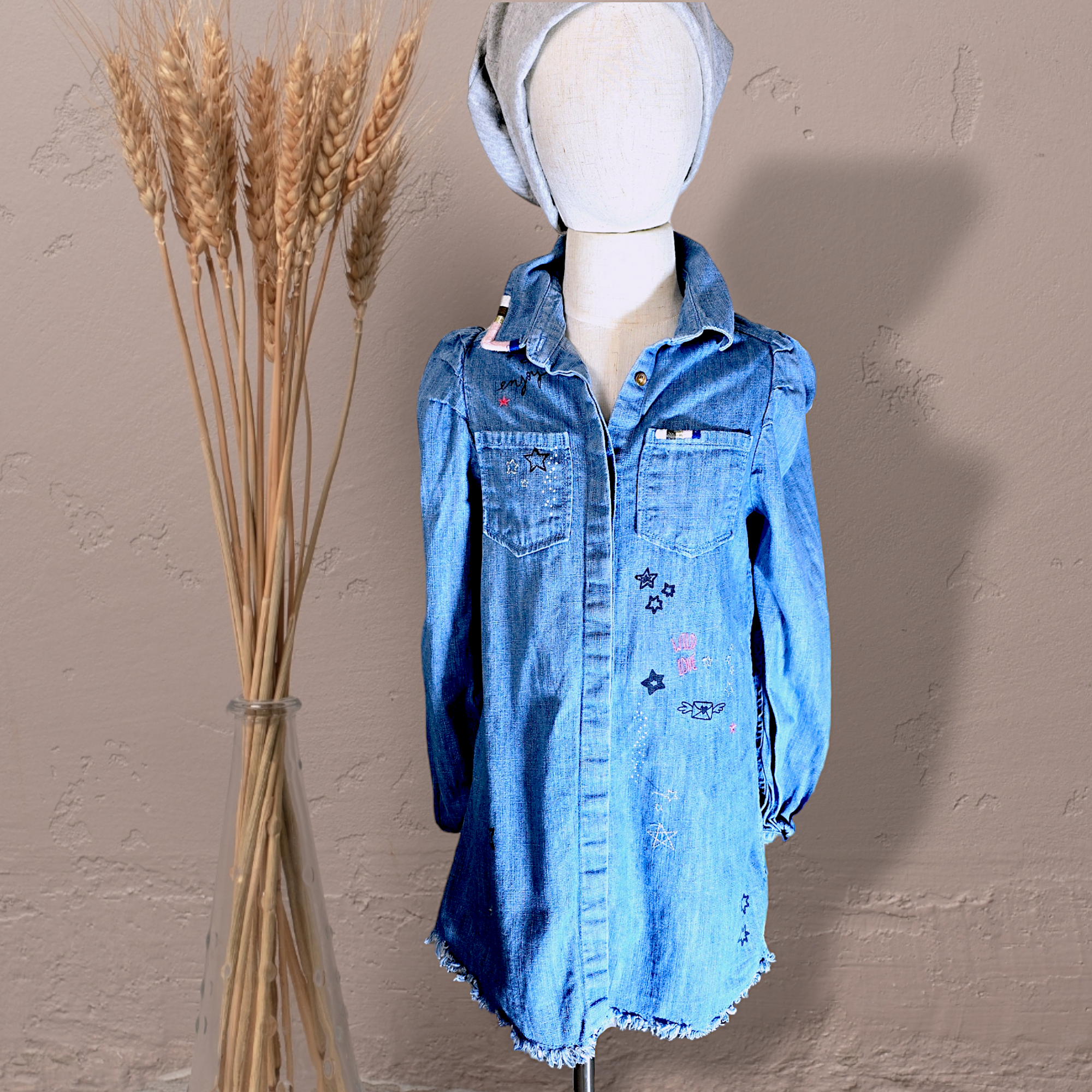 Robe fille denim tags                                                IKKS - 𝐌𝐚𝐫𝐢𝐧𝐚𝟒𝟒𝐟𝐚𝐦𝐢𝐥𝐲