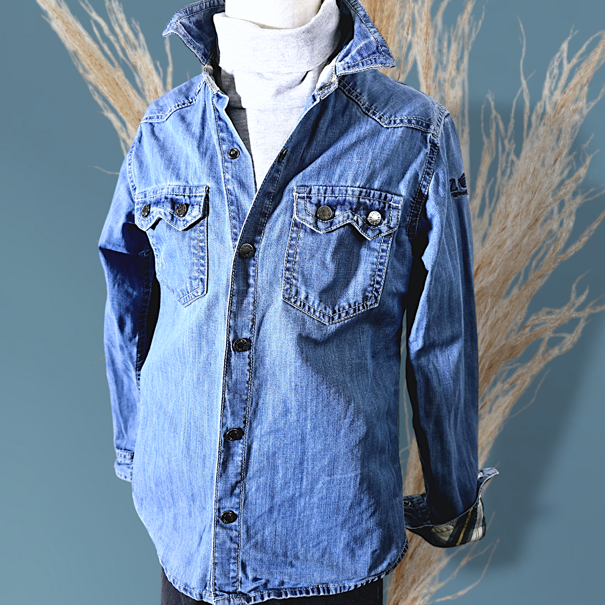 Chemise garçon denim aigle              ZADIG & VOLTAIRE - 𝐌𝐚𝐫𝐢𝐧𝐚𝟒𝟒𝐟𝐚𝐦𝐢𝐥𝐲