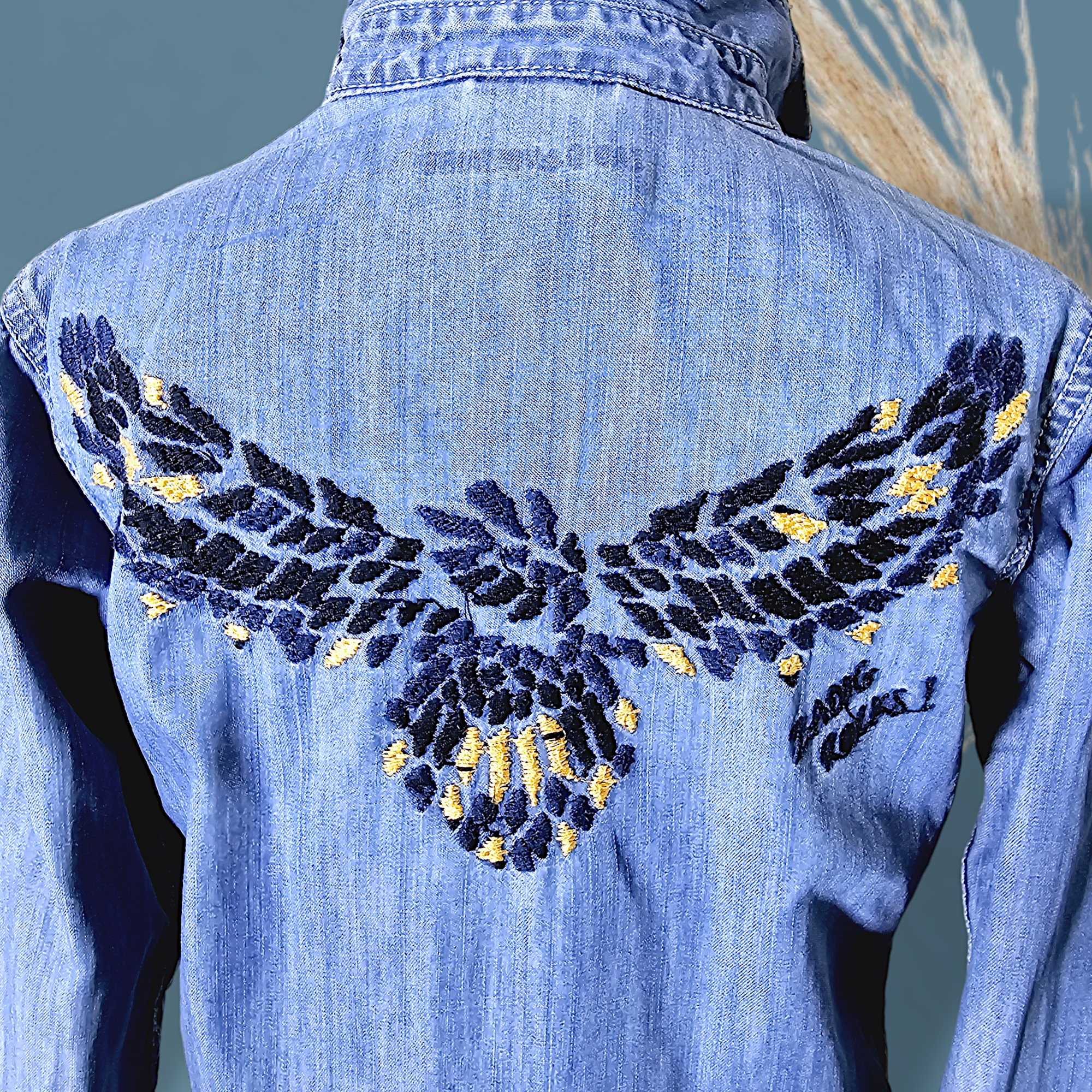 Chemise garçon denim aigle              ZADIG &amp; VOLTAIRE - 𝐌𝐚𝐫𝐢𝐧𝐚𝟒𝟒𝐟𝐚𝐦𝐢𝐥𝐲