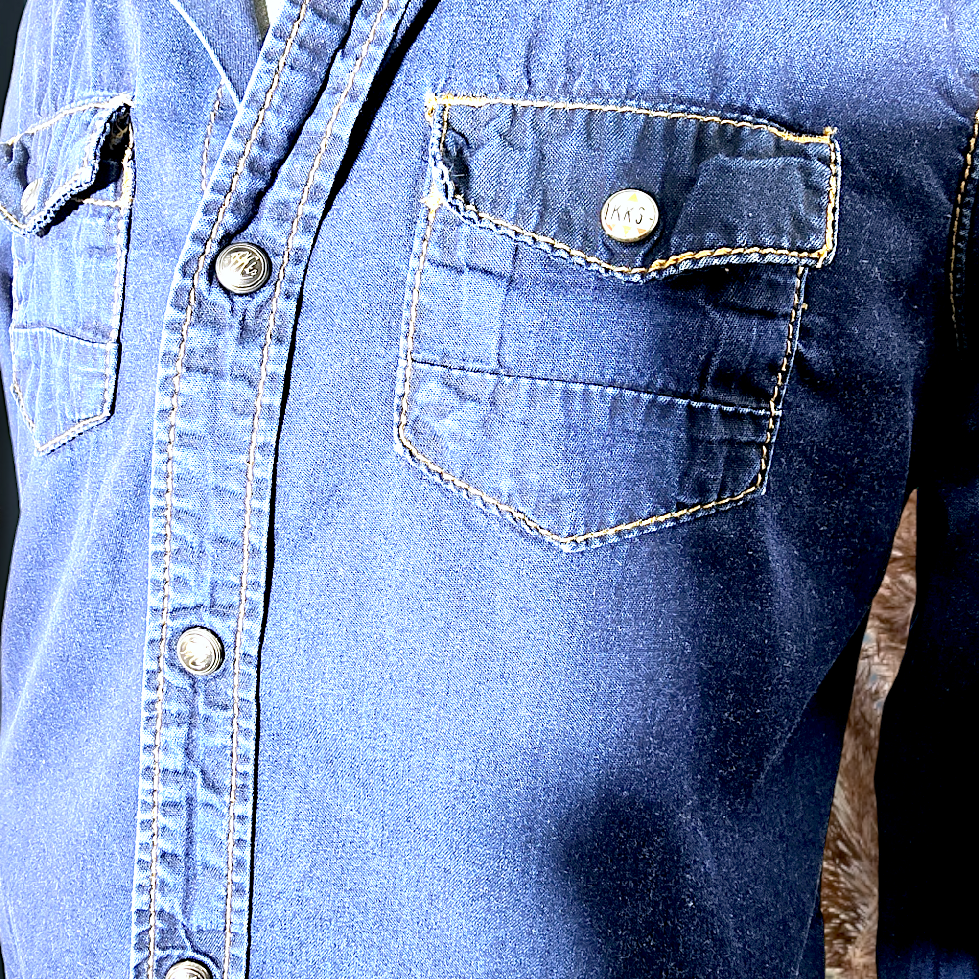 Chemise garçon denim                                        IKKS - 𝐌𝐚𝐫𝐢𝐧𝐚𝟒𝟒𝐟𝐚𝐦𝐢𝐥𝐲