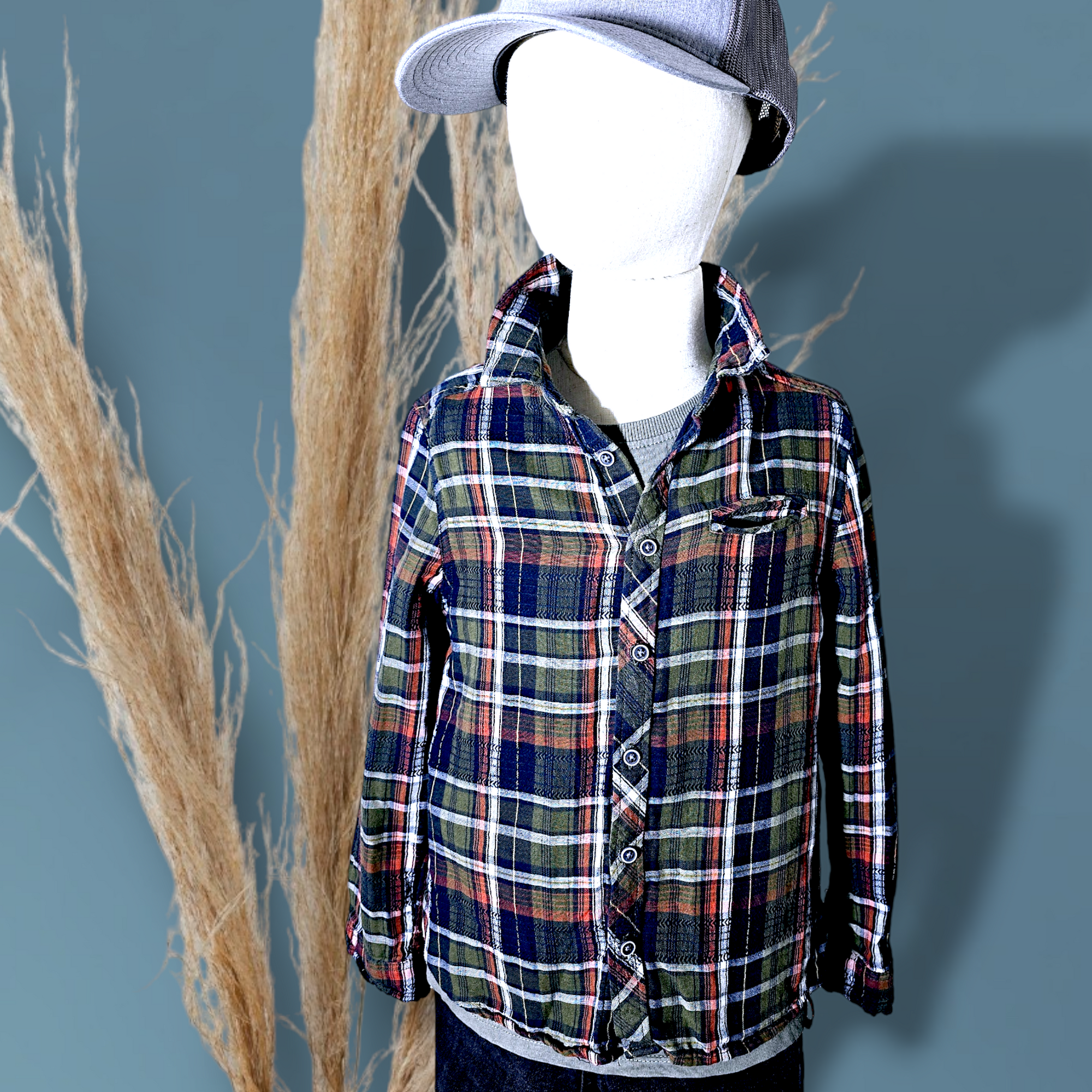 Chemise garçon kakie à carreaux      ORCHESTRA - 𝐌𝐚𝐫𝐢𝐧𝐚𝟒𝟒𝐟𝐚𝐦𝐢𝐥𝐲