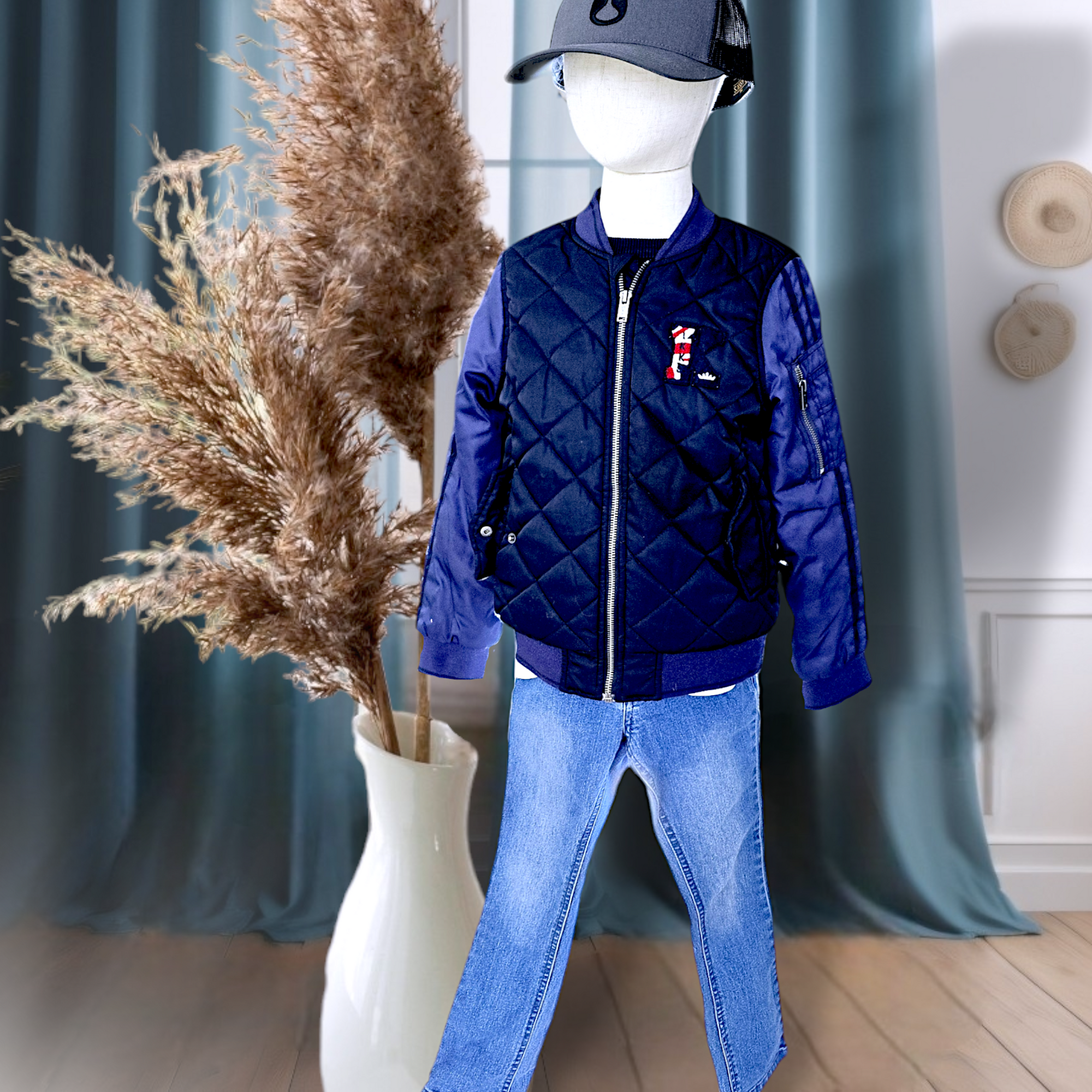 Bombers garçon bleu marine                 IKKS - 𝐌𝐚𝐫𝐢𝐧𝐚𝟒𝟒𝐟𝐚𝐦𝐢𝐥𝐲
