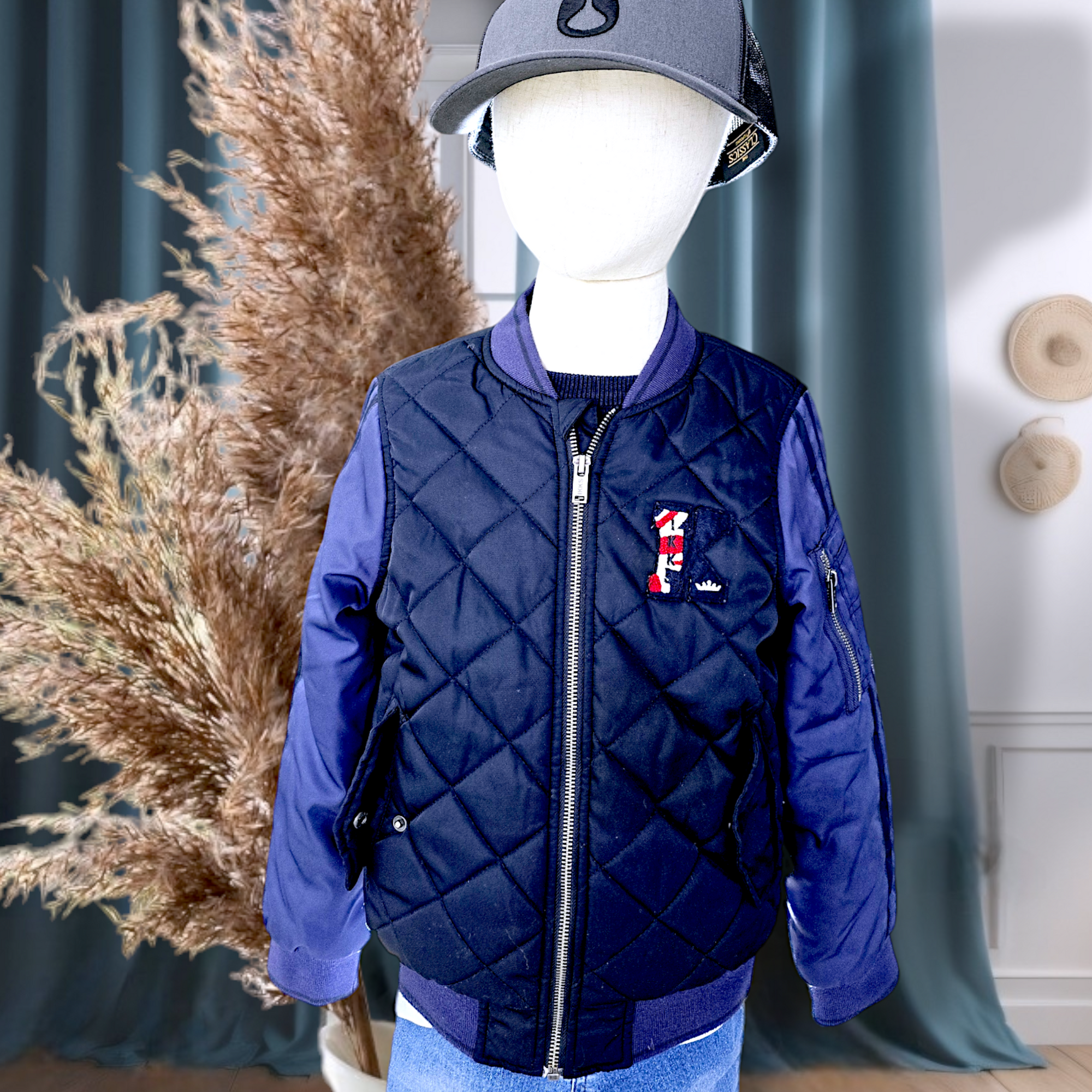 Bombers garçon bleu marine                 IKKS - 𝐌𝐚𝐫𝐢𝐧𝐚𝟒𝟒𝐟𝐚𝐦𝐢𝐥𝐲