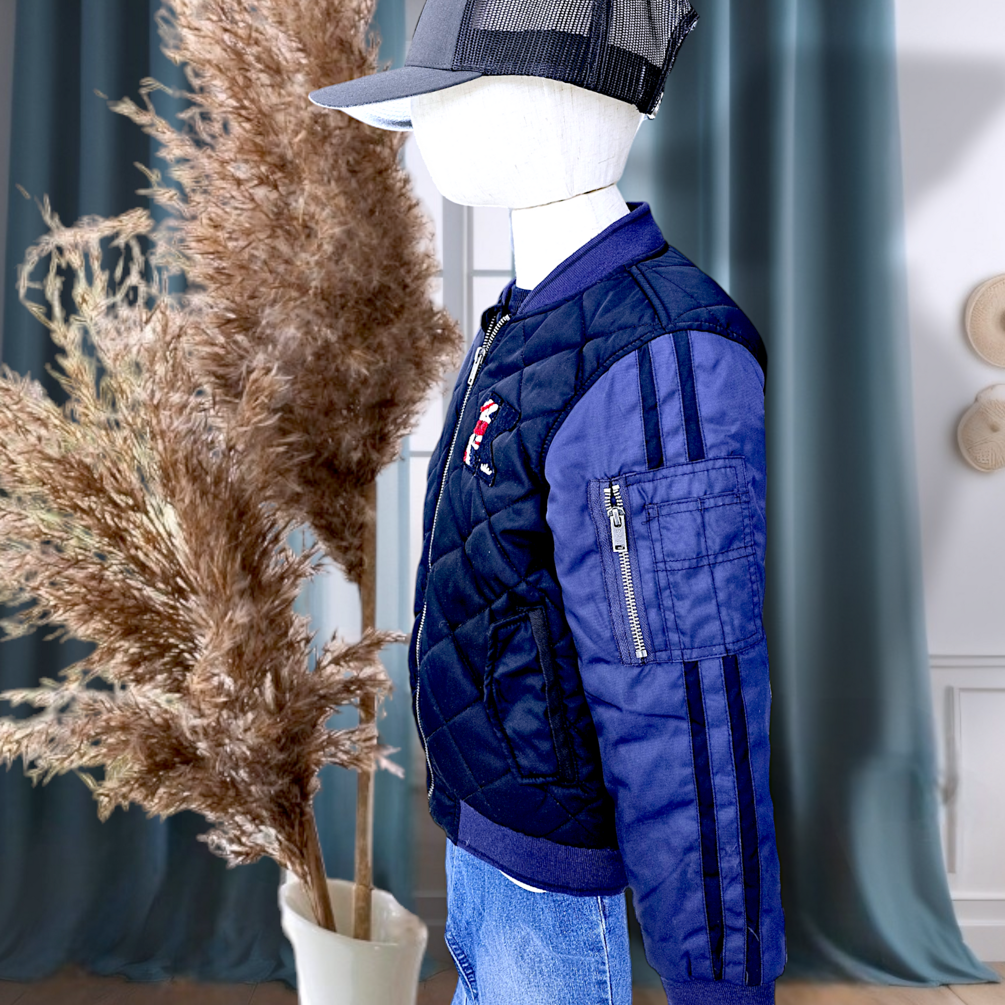 Bombers garçon bleu marine                 IKKS - 𝐌𝐚𝐫𝐢𝐧𝐚𝟒𝟒𝐟𝐚𝐦𝐢𝐥𝐲
