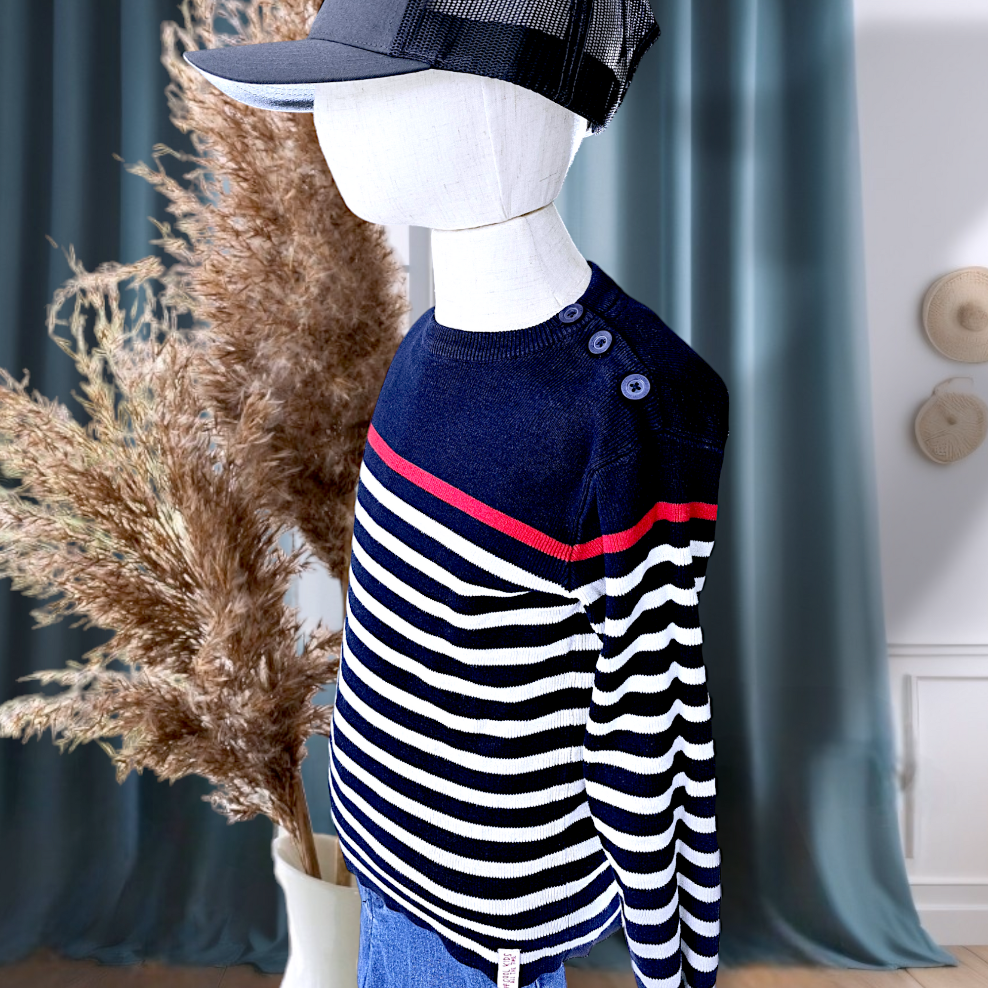 Pull garçon marin                                        VERBAUDET - 𝐌𝐚𝐫𝐢𝐧𝐚𝟒𝟒𝐟𝐚𝐦𝐢𝐥𝐲