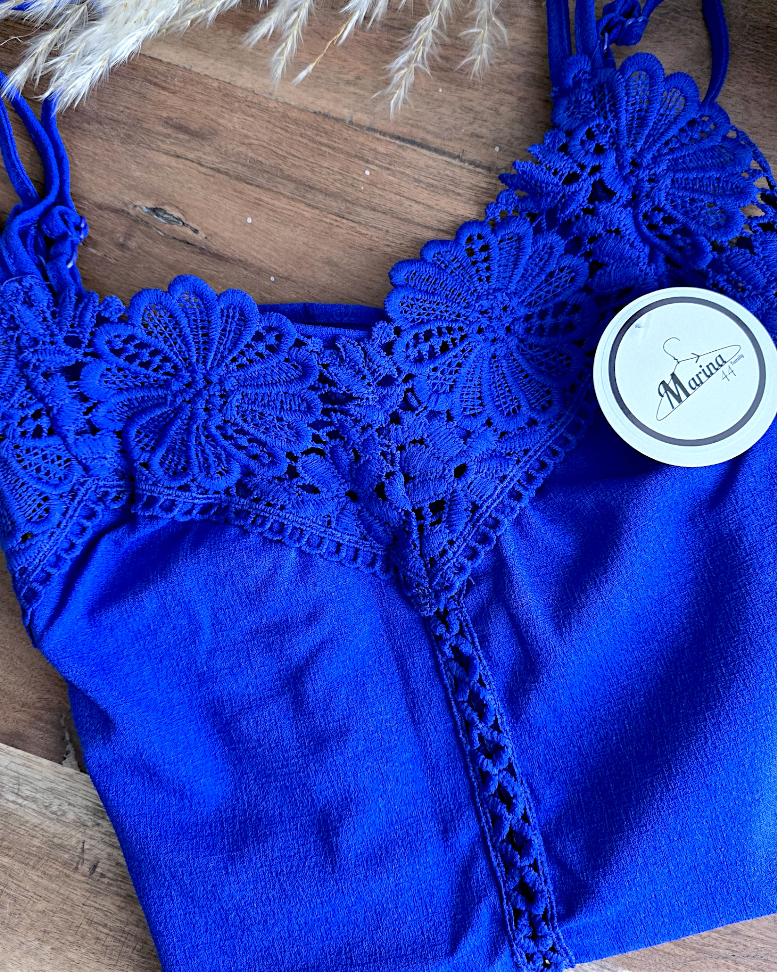 Caraco bleu roi col V - 𝐌𝐚𝐫𝐢𝐧𝐚𝟒𝟒𝐟𝐚𝐦𝐢𝐥𝐲