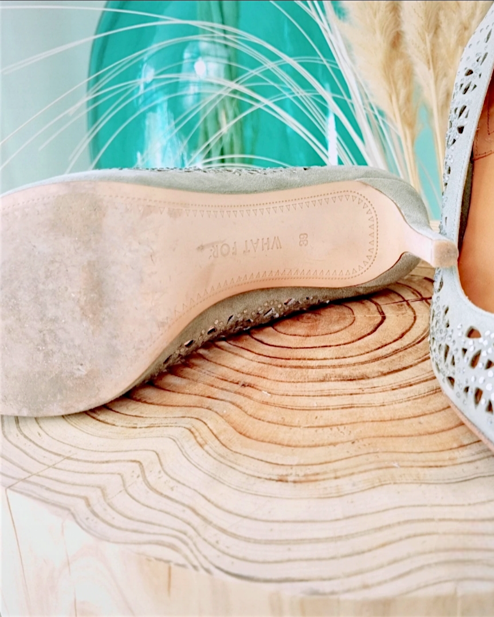 Escarpins vert d&#39;eau                            WHAT FOR - 𝐌𝐚𝐫𝐢𝐧𝐚𝟒𝟒𝐟𝐚𝐦𝐢𝐥𝐲