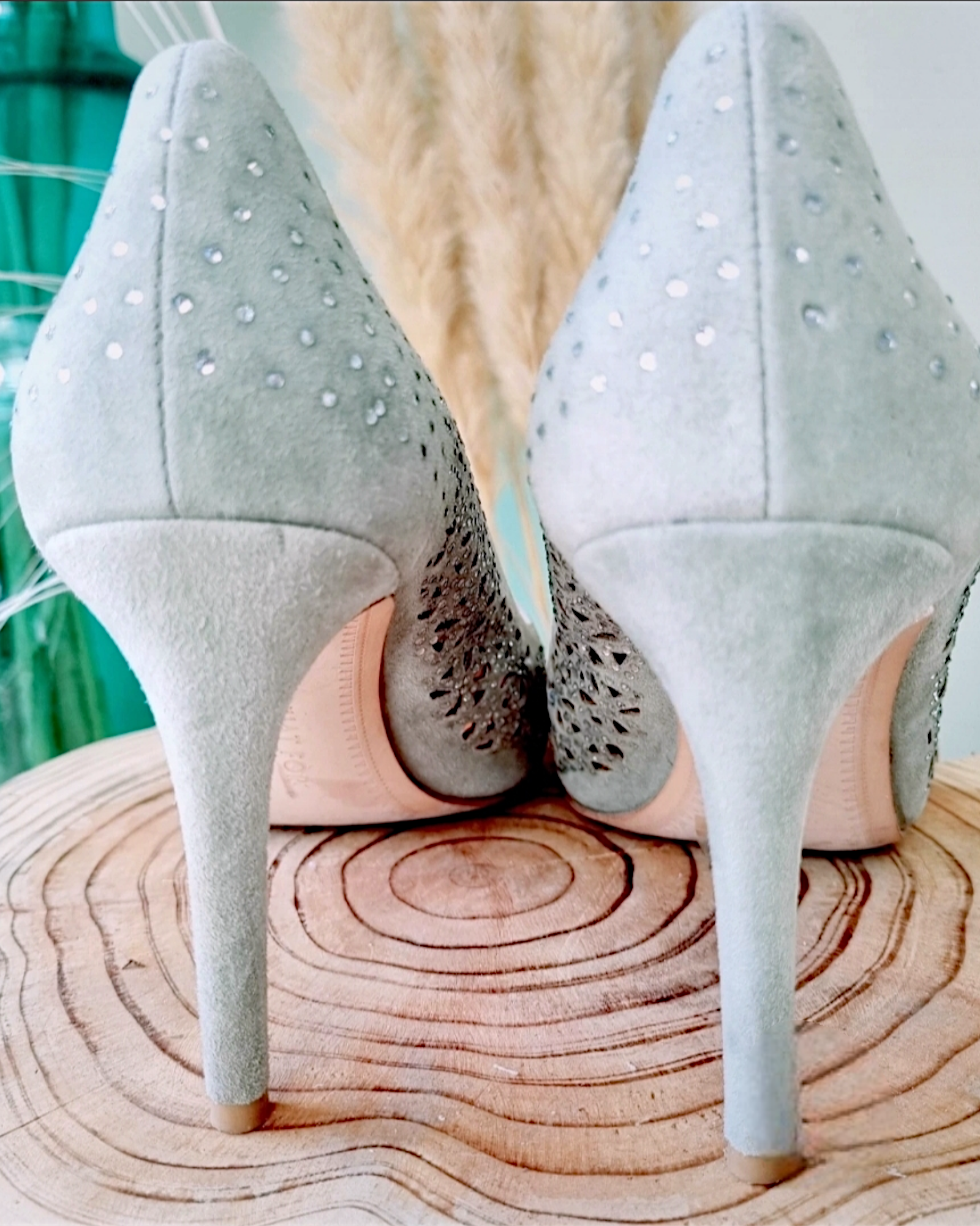 Escarpins vert d&#39;eau                            WHAT FOR - 𝐌𝐚𝐫𝐢𝐧𝐚𝟒𝟒𝐟𝐚𝐦𝐢𝐥𝐲