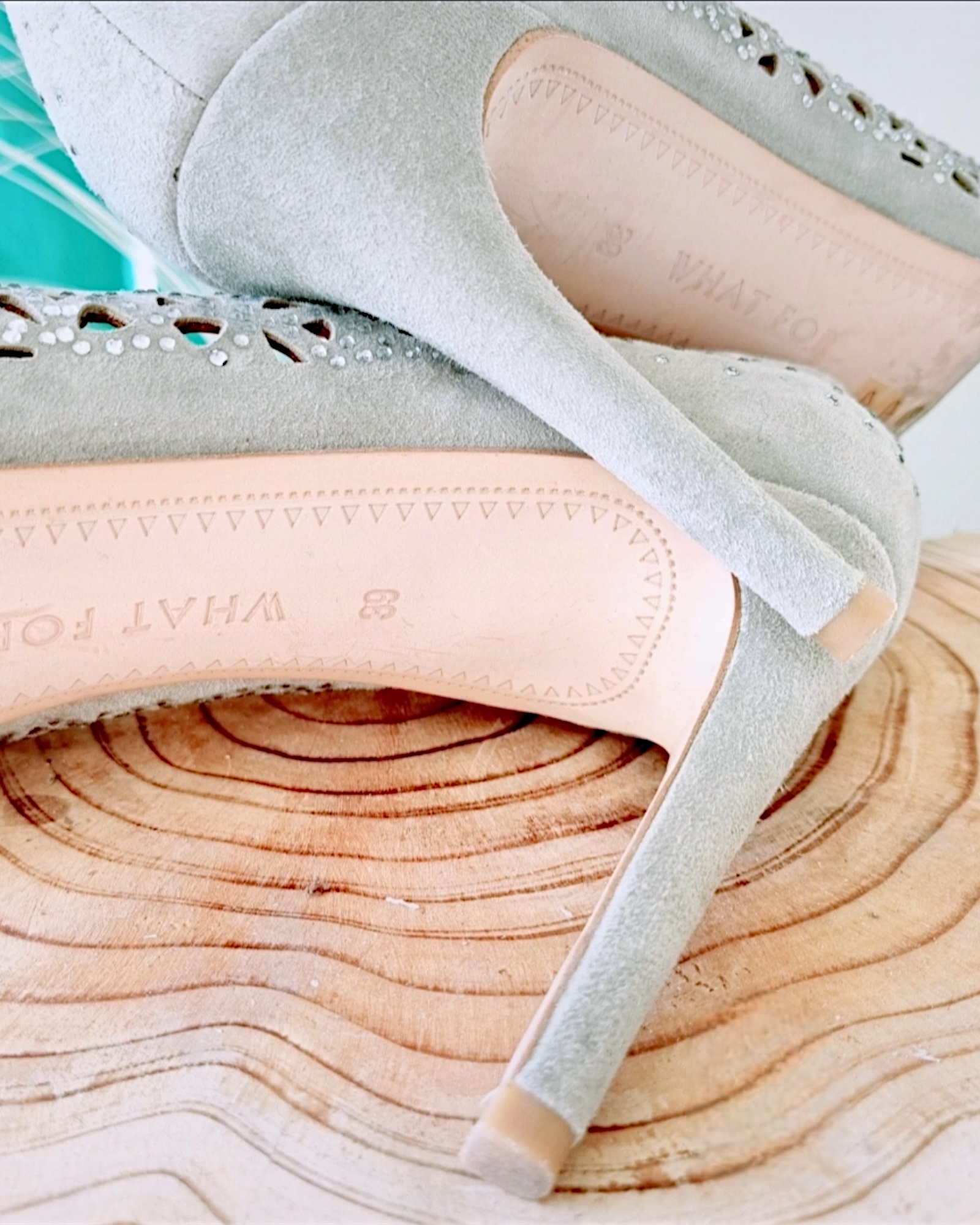 Escarpins vert d&#39;eau                            WHAT FOR - 𝐌𝐚𝐫𝐢𝐧𝐚𝟒𝟒𝐟𝐚𝐦𝐢𝐥𝐲