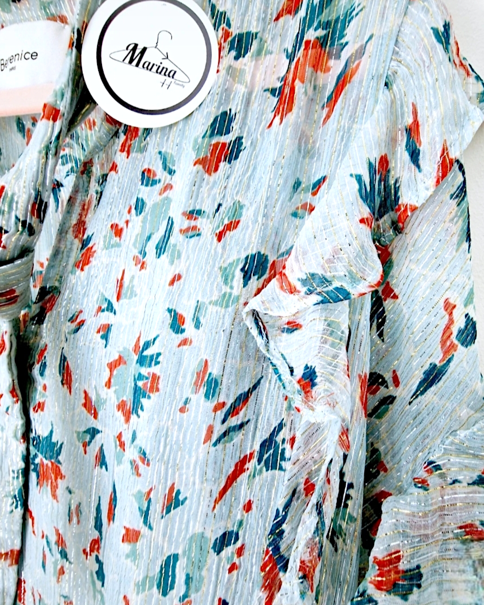 Blouse Marta vert d&#39;eau                       BERENICE - 𝐌𝐚𝐫𝐢𝐧𝐚𝟒𝟒𝐟𝐚𝐦𝐢𝐥𝐲