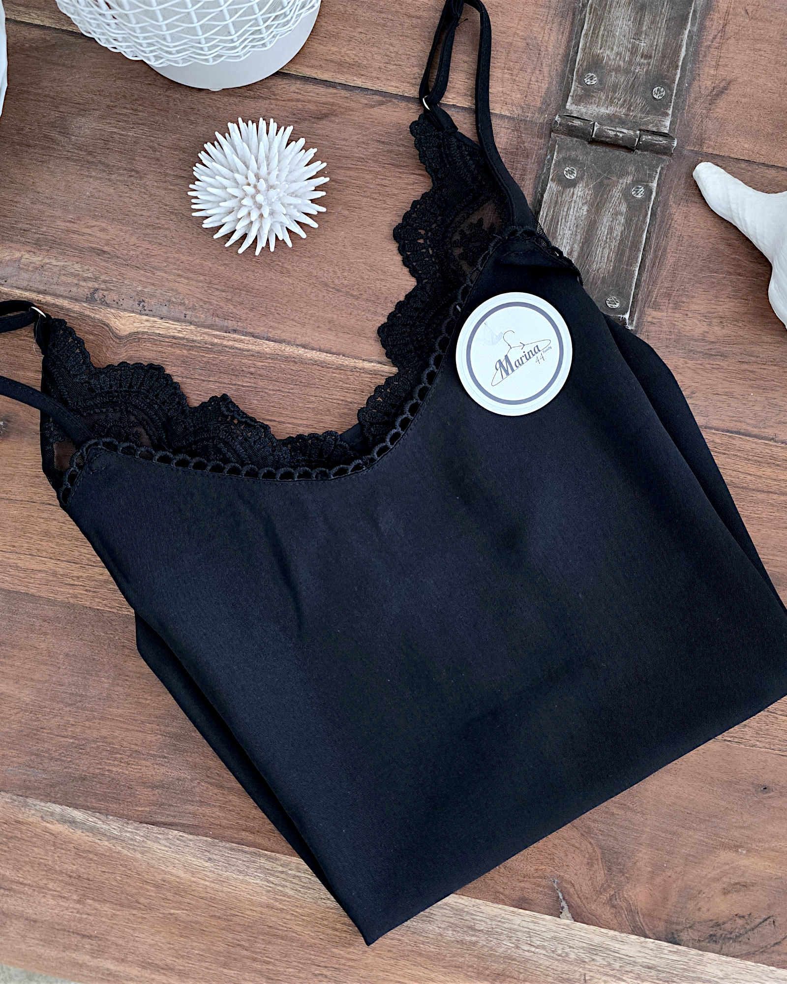Caraco col V noir T.XS - 𝐌𝐚𝐫𝐢𝐧𝐚𝟒𝟒𝐟𝐚𝐦𝐢𝐥𝐲