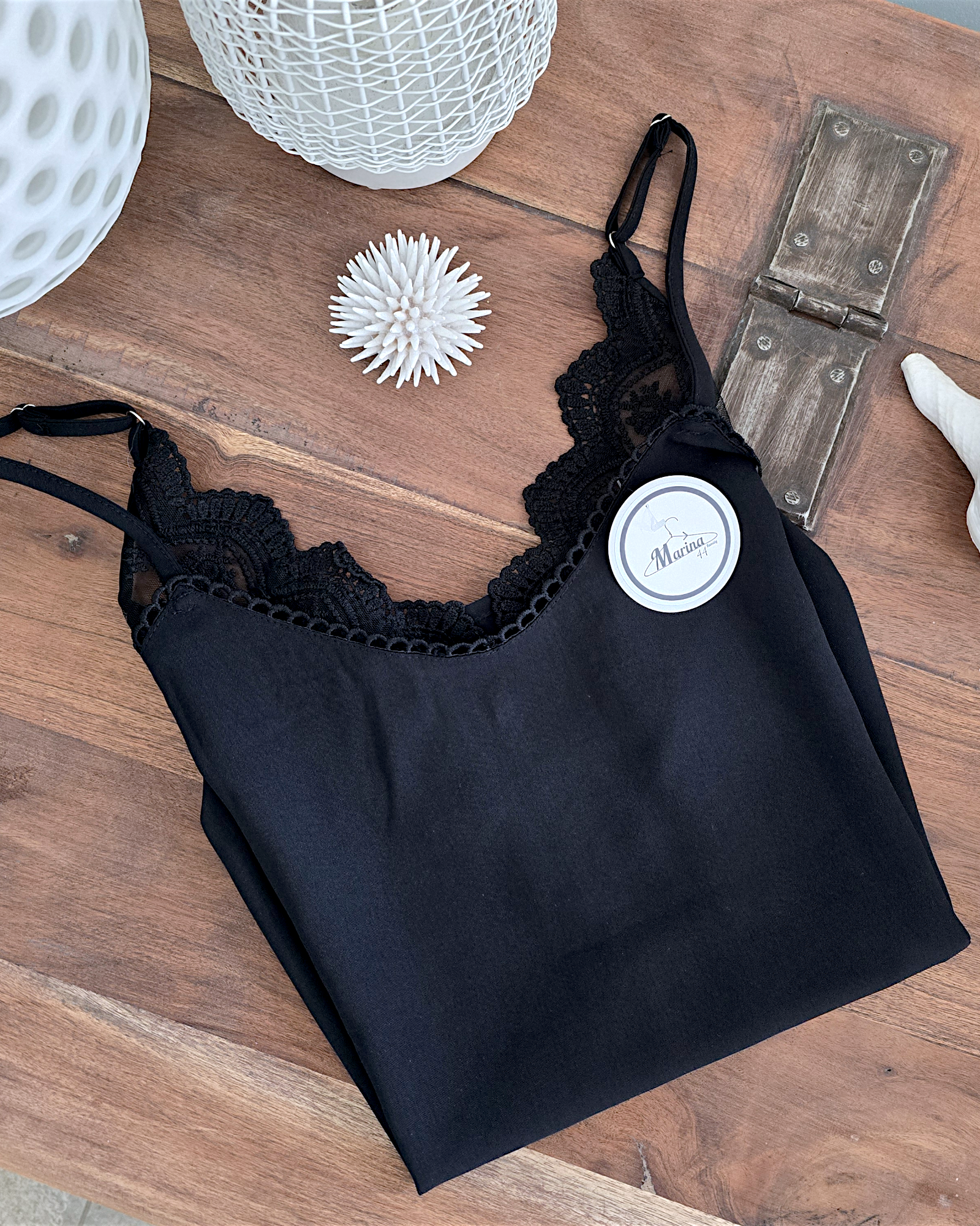 Caraco col V noir T.XS - 𝐌𝐚𝐫𝐢𝐧𝐚𝟒𝟒𝐟𝐚𝐦𝐢𝐥𝐲